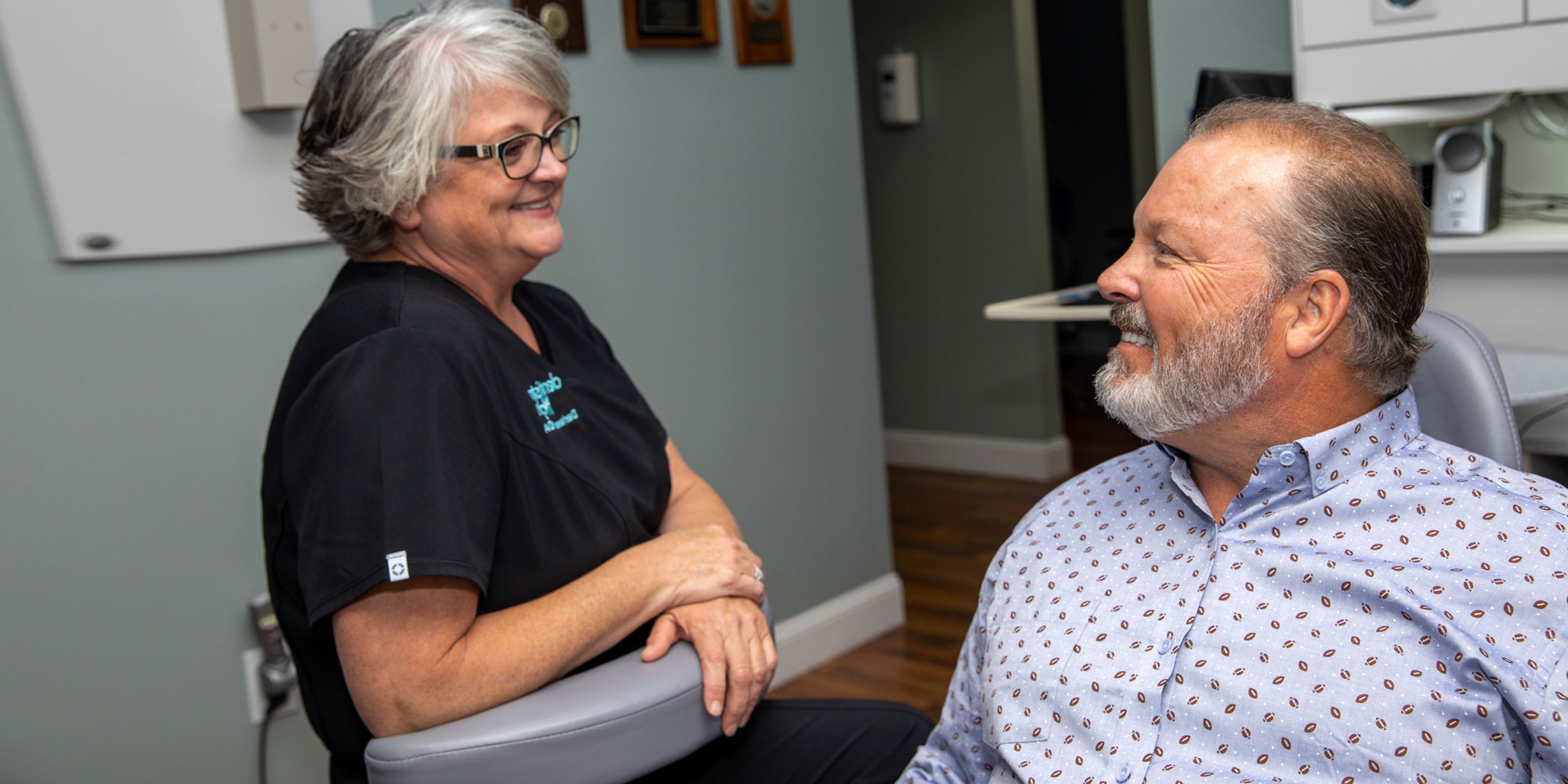 cosmetic dental patient smiling after procedure